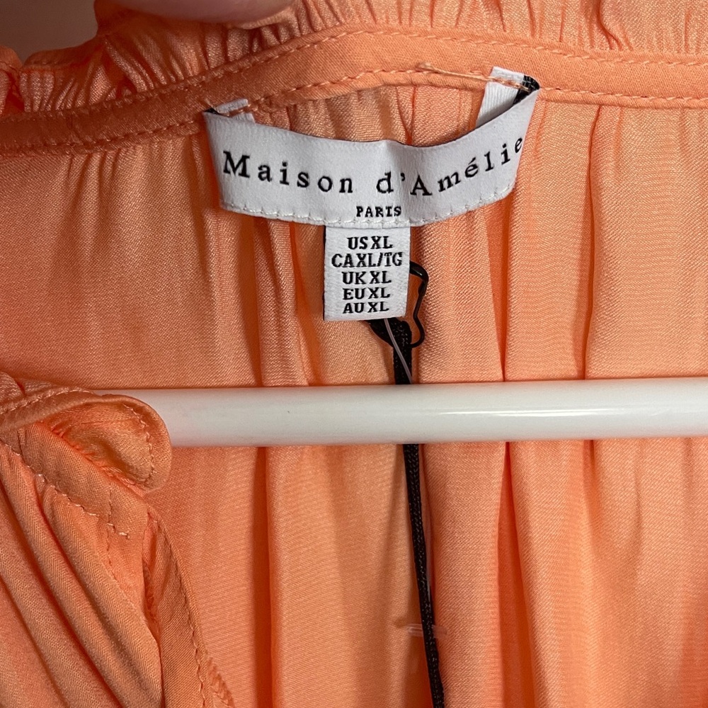 Universal Thread Coral Ruffle Sleeve Blouse - Picture 3 of 6